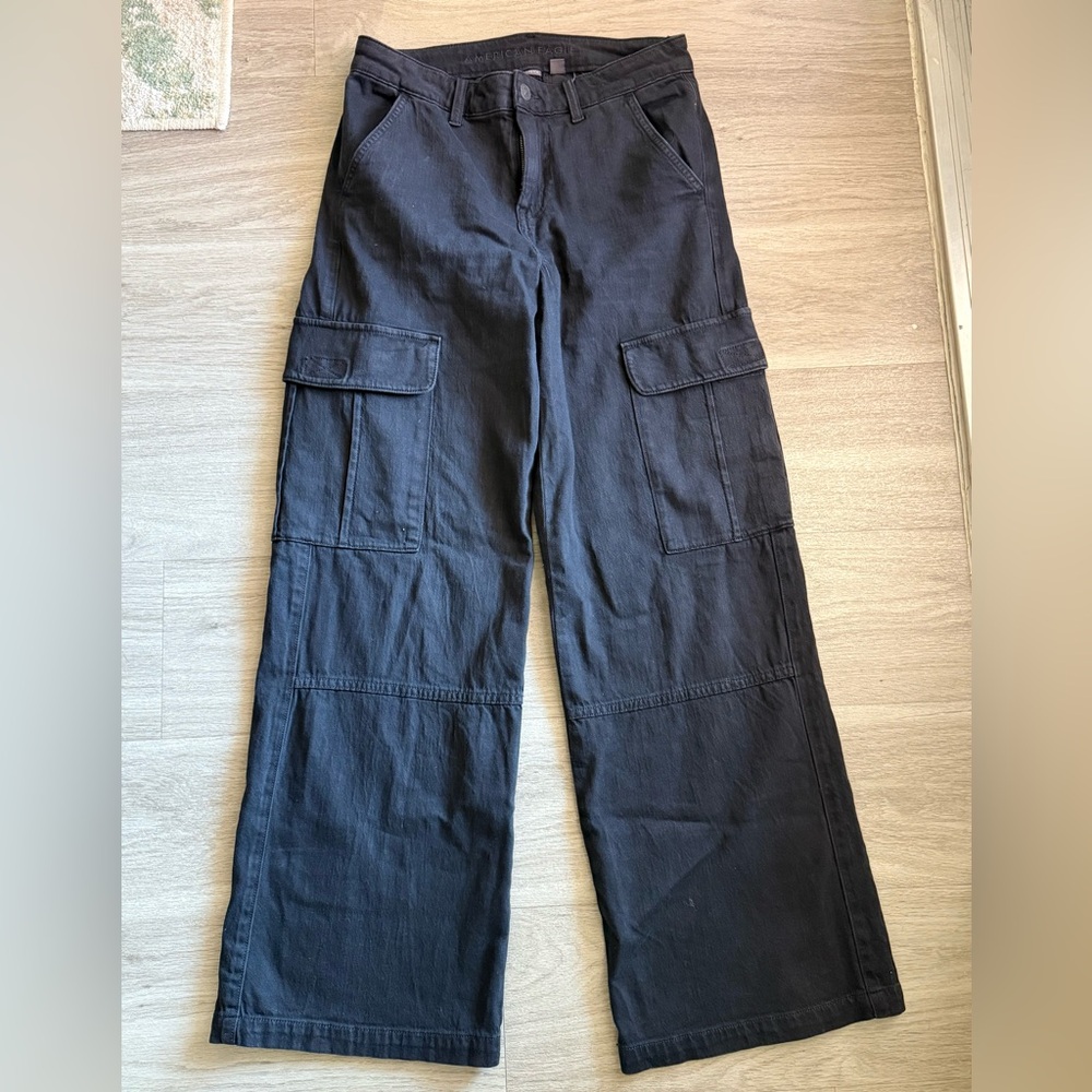 American Eagle Outfitters Black Wide Leg Jeans